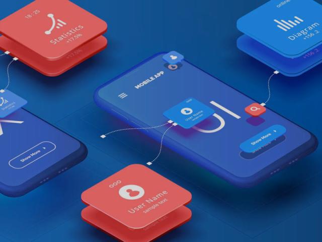An infor graphic of illustrated digital devices